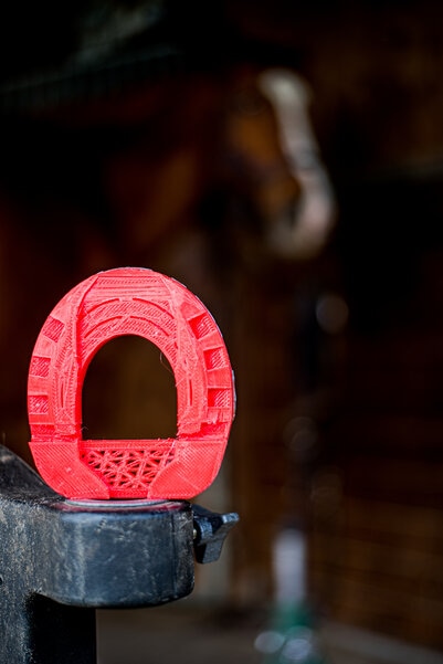 Expertise fer à cheval plastique